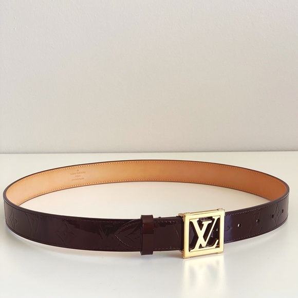 Louis Vuitton, Accessories, Lv Circle 35mm Reversible Belt Monogram Black  Epi Leather